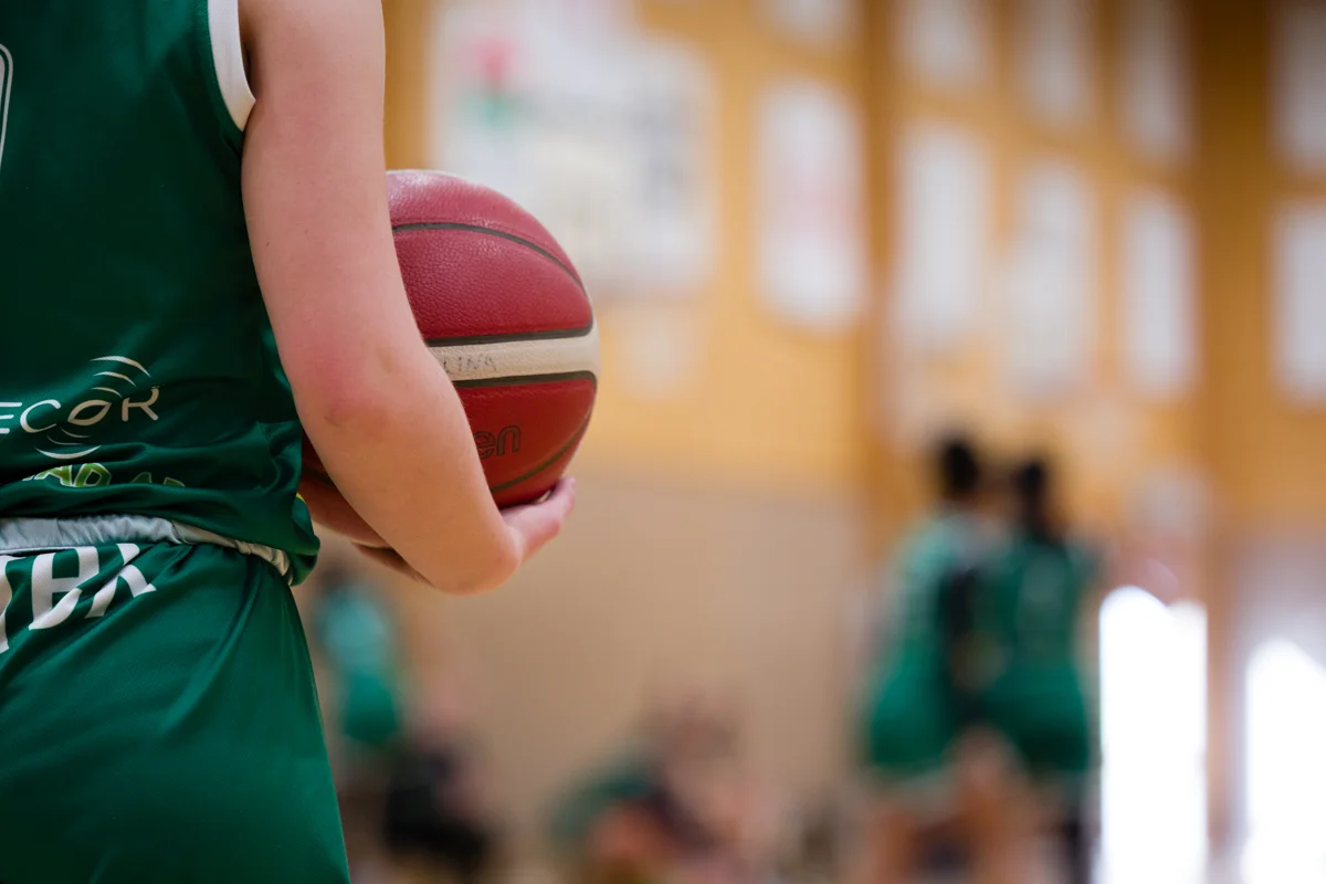 Basketbild från distriktslagsturneringen i Kungsbacka 2025 – Modigs Foto