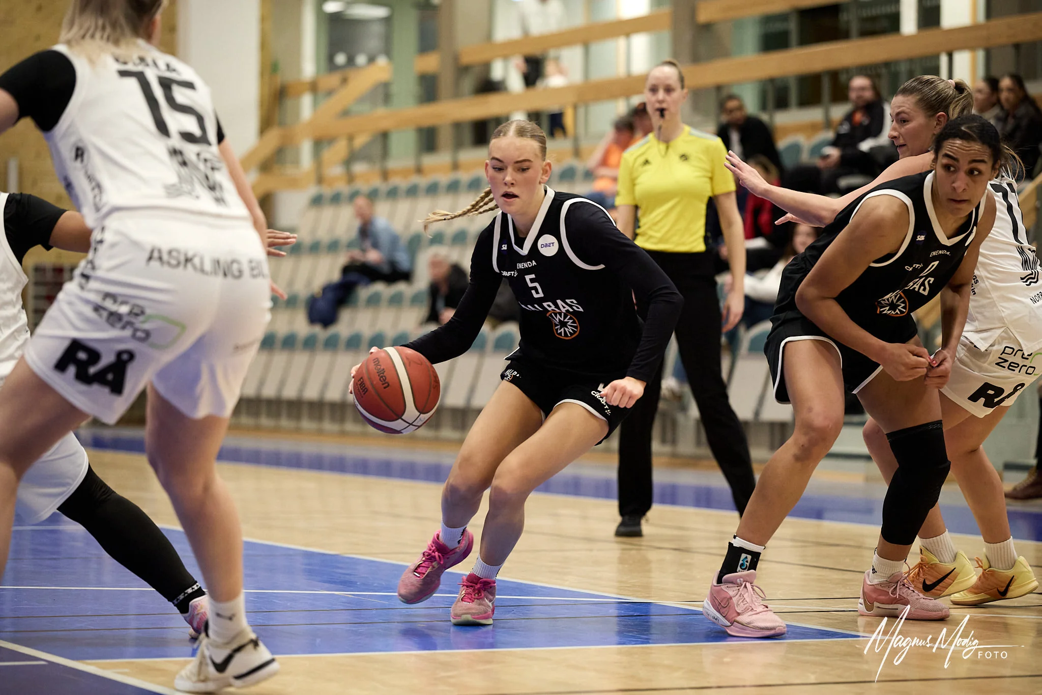 Basketaction i Heleneholms sporthall, Malbas vs Dolphins